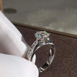 Luxury Ladies Crystal Solitaire Ring