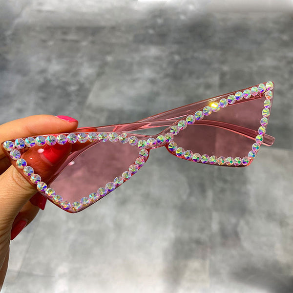 Sexy Cat Eye Sunglasses Women Rimless.