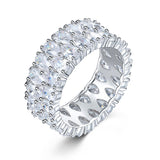 Big Female Crystal Zircon Stone Ring