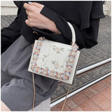 Vintage Flower Lace Handbags Women's Crossbody Bags.