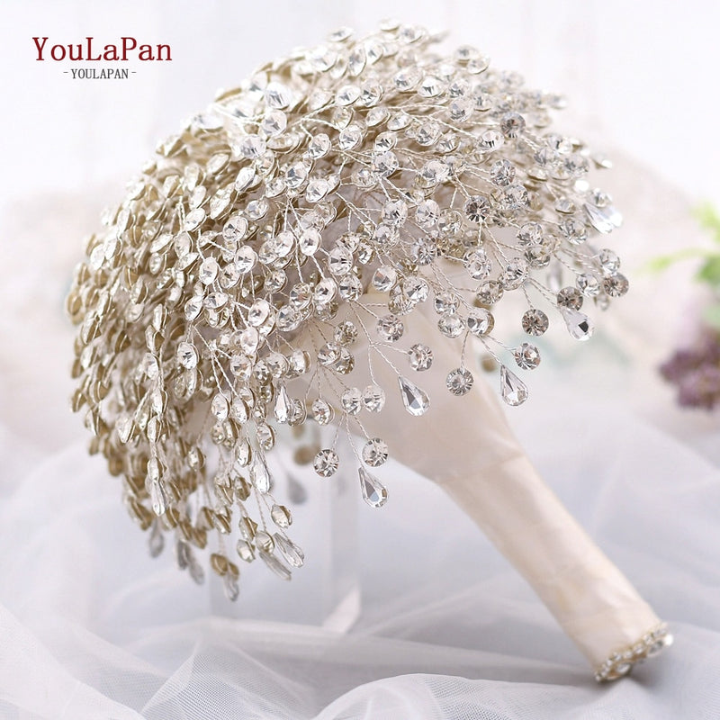 Silver Diamond Bridal Bouquet