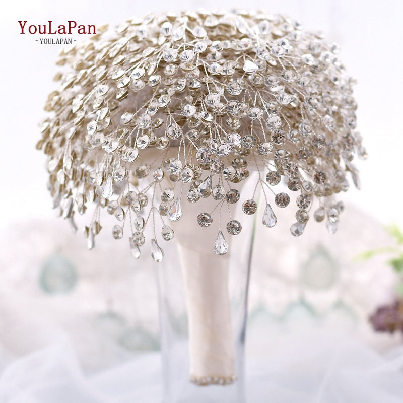 Silver Diamond Bridal Bouquet