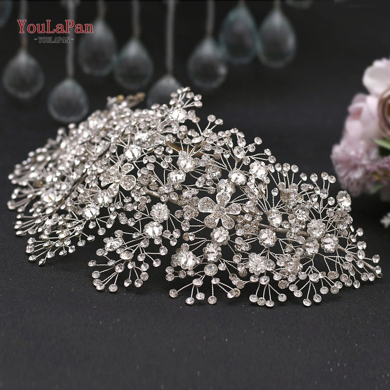 Wedding Hair Jewelry Luxury Crystal Hair Ornaments Rhinestone