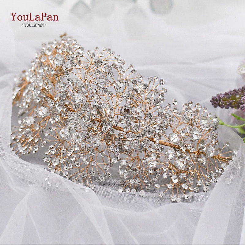 Wedding Hair Jewelry Luxury Crystal Hair Ornaments Rhinestone