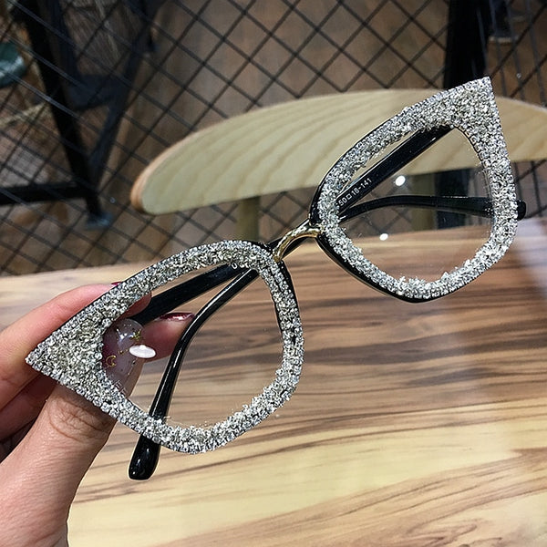 Custom Vintage cat eye Glasses retro Female Brand Designer