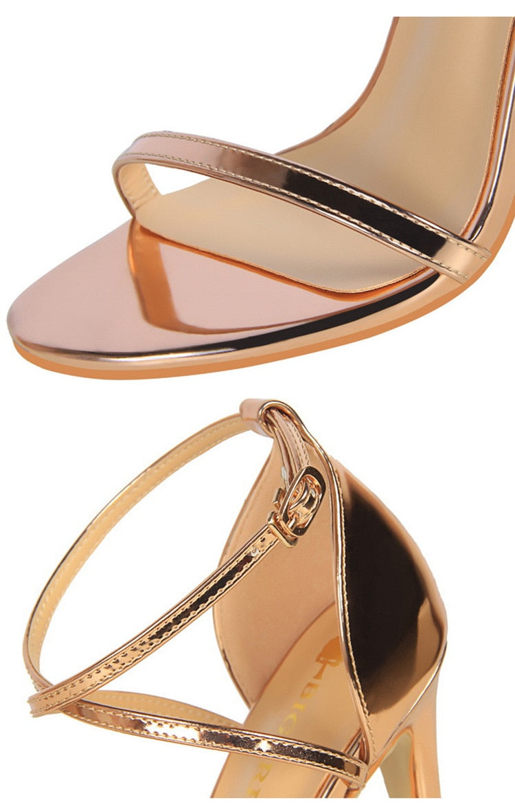 2021 New Women Sandals Patent Leather