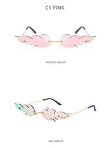 2021 New Fashion Fire Flame Sunglasses Women