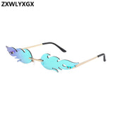 2021 New Fashion Fire Flame Sunglasses Women