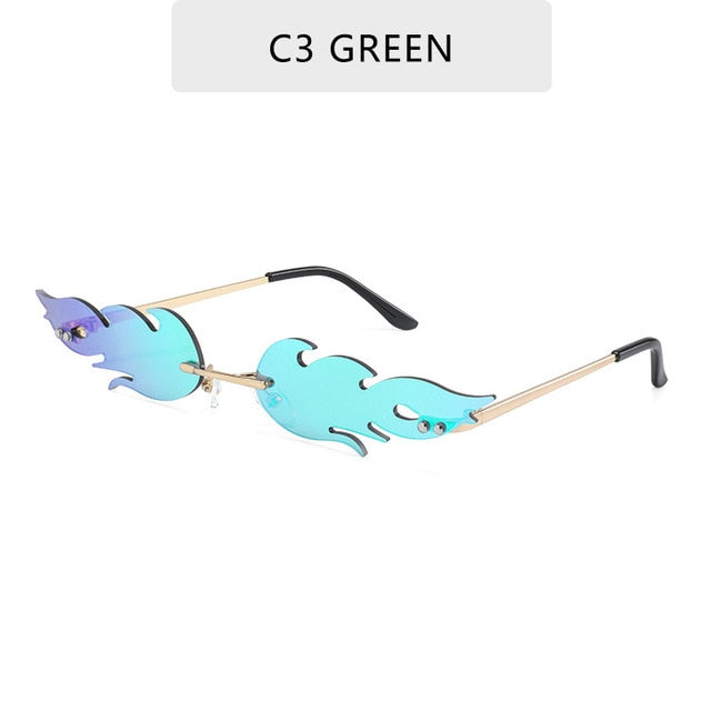 2021 New Fashion Fire Flame Sunglasses Women