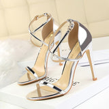 2021 New Women Sandals Patent Leather