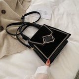 Fashion Suede PU Leather Handbags Women's Messenger Crossbody Bags