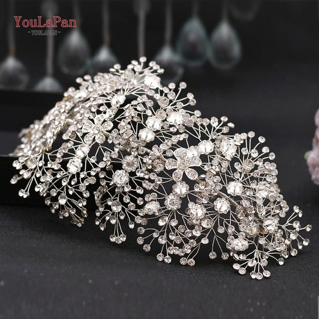 Wedding Hair Jewelry Luxury Crystal Hair Ornaments Rhinestone