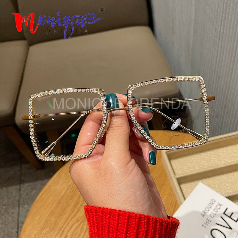 Myopia Hyperopia Women Sunglasses Vintage clear lens glasses.