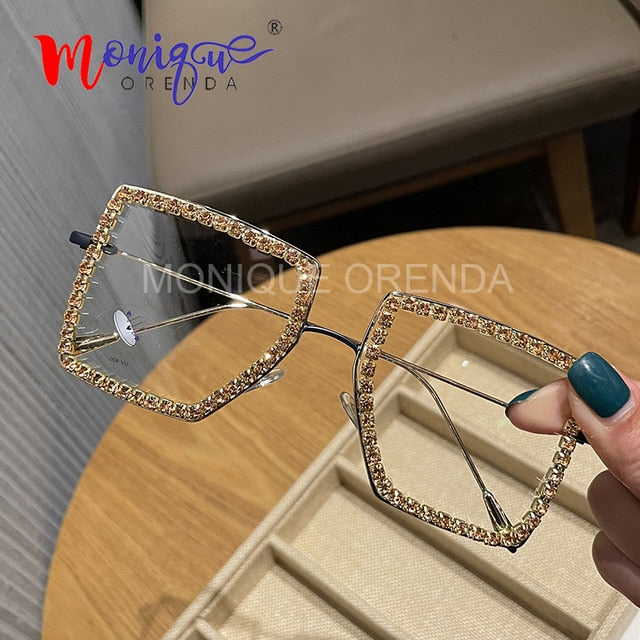 Myopia Hyperopia Women Sunglasses Vintage clear lens glasses.