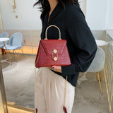 Stone Pattern PU Leather Crossbody Bags For Women
