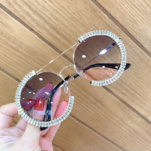 2023 luxury Round sun glasses