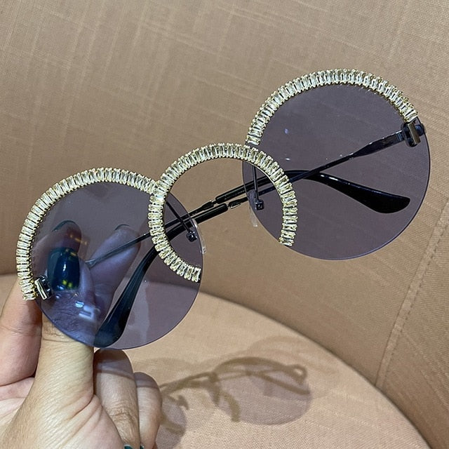 2023 luxury Round sun glasses