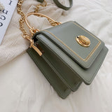 Solid color Leather Mini Crossbody Bags For Women