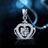 Luxury Female Heart Zircon Pendant Necklace