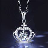 Luxury Female Heart Zircon Pendant Necklace